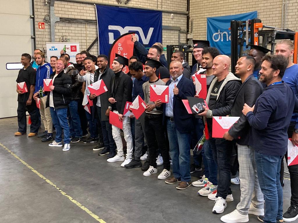 Diploma uitreiking Logistiek Teamleider