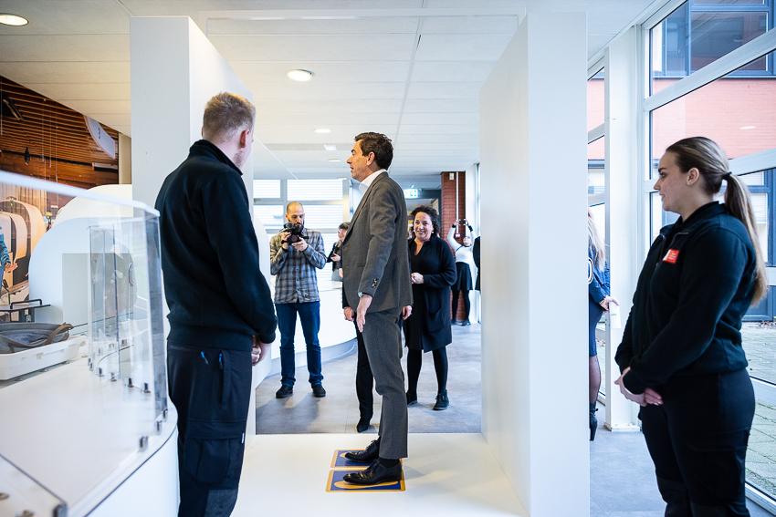 Opening security lane MCA door CEO Ruud Sondag