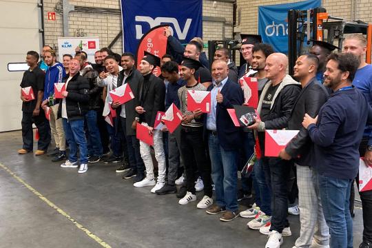 Diploma uitreiking Logistiek Teamleider